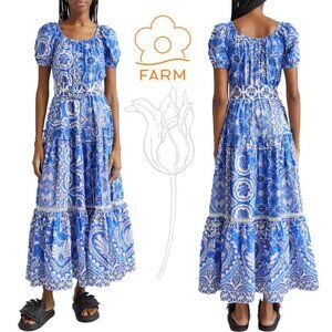 knee length dresses for ladies Farm Rio Women's Summer Garden Maxi Dress  Saint Bernard